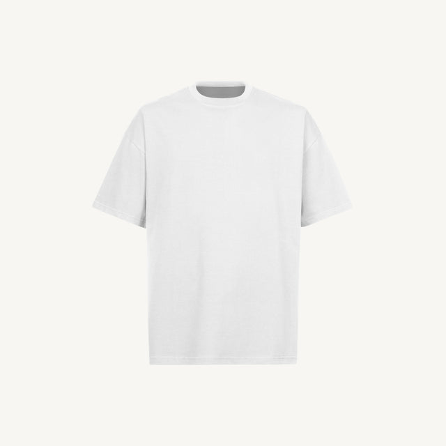 White Oversized Tee Mockups.