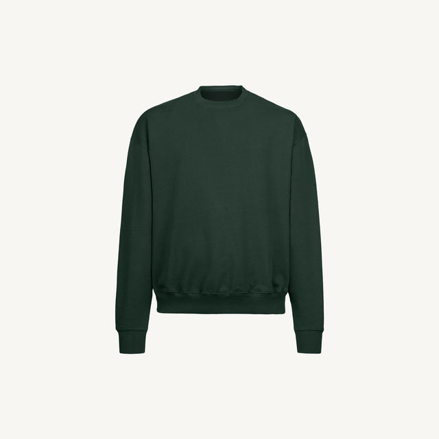 Wild Green Oversized Crewneck Sweater Mockups.