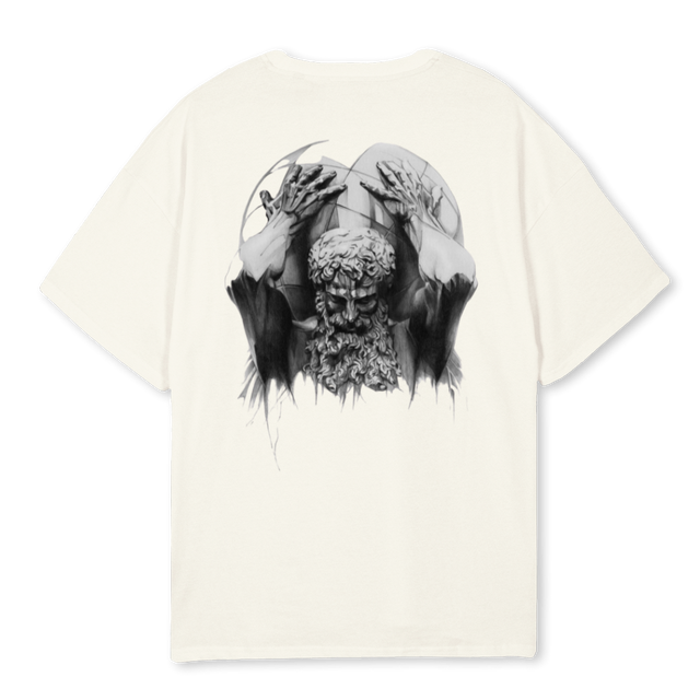 LIVETOCHANGE Cream Oversized Tee.