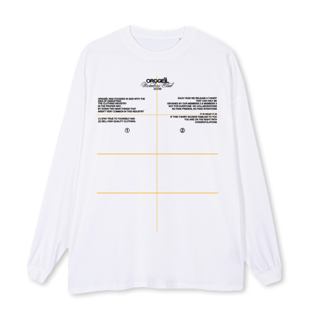 MC White Oversized LS Tee.