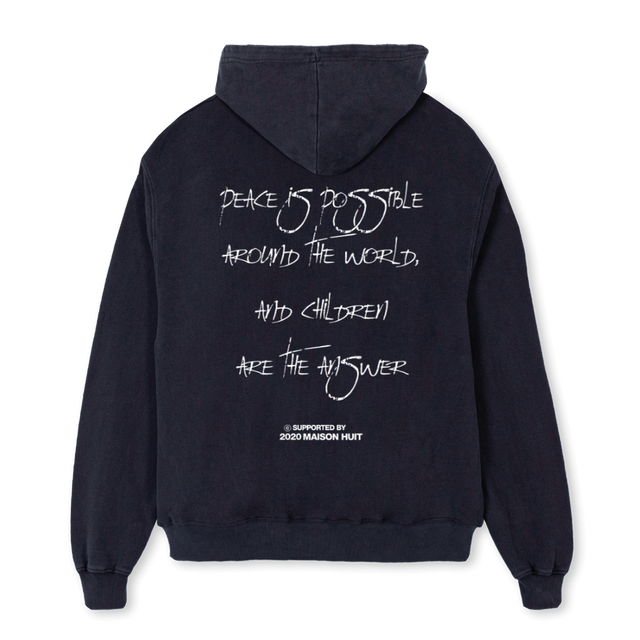 WCPDREI Vintage Black Oversized Hoodie.