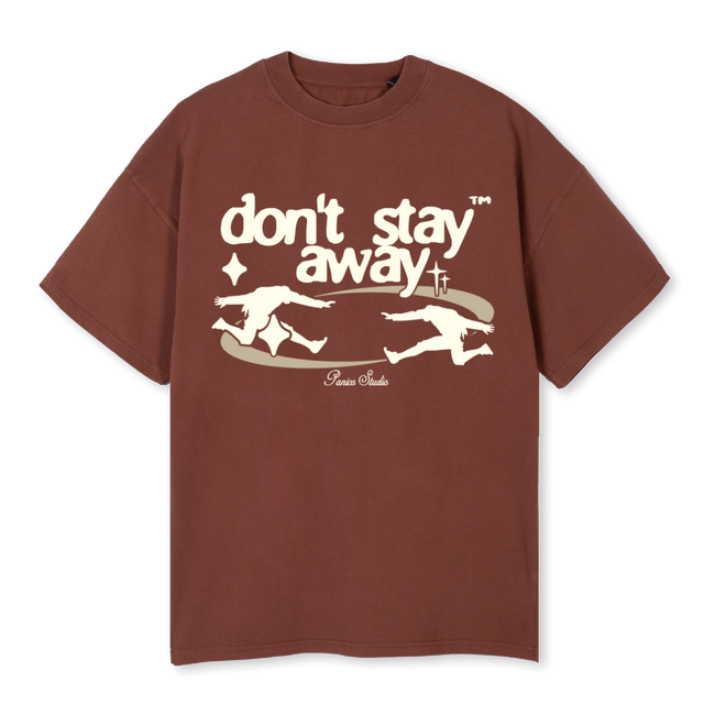 PNCOAWAY Vintage Brown Oversized Tee.