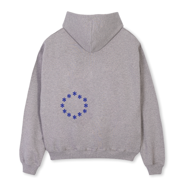 STHOHOONE Grey Marl Oversized Hoodie.
