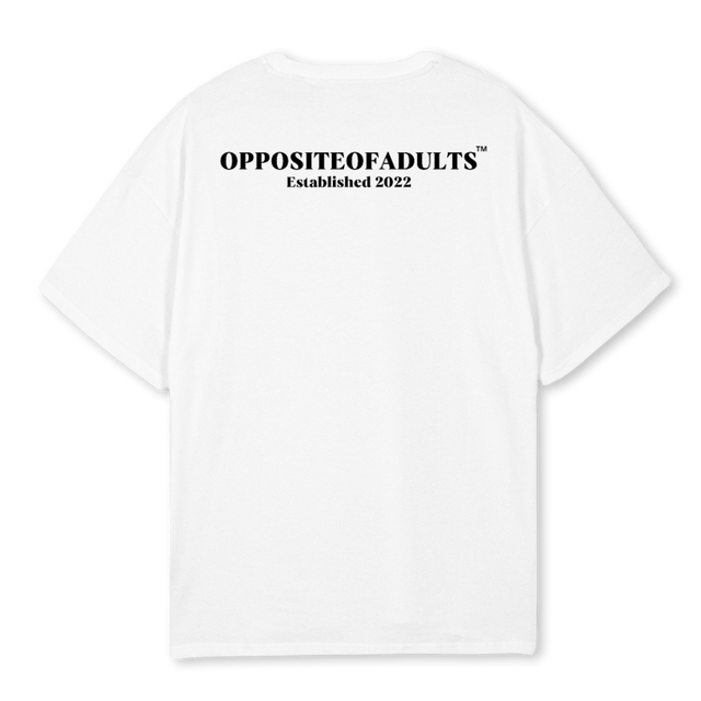 OPPOSITEOFADULTS WT White Oversized Tee.