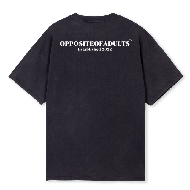 OPPOSITEOFADULTS VBT Vintage Black Oversized Tee.