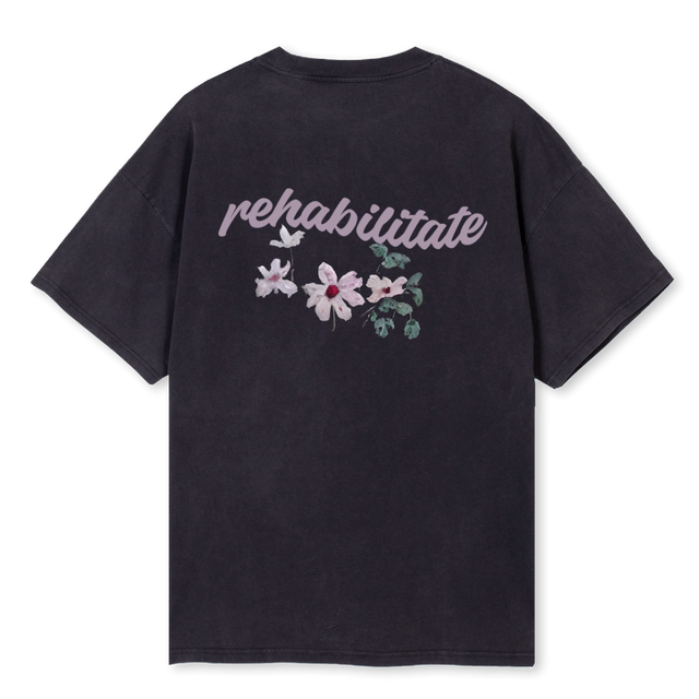 TURKEY CHARITY TE Vintage Black Oversized Tee.