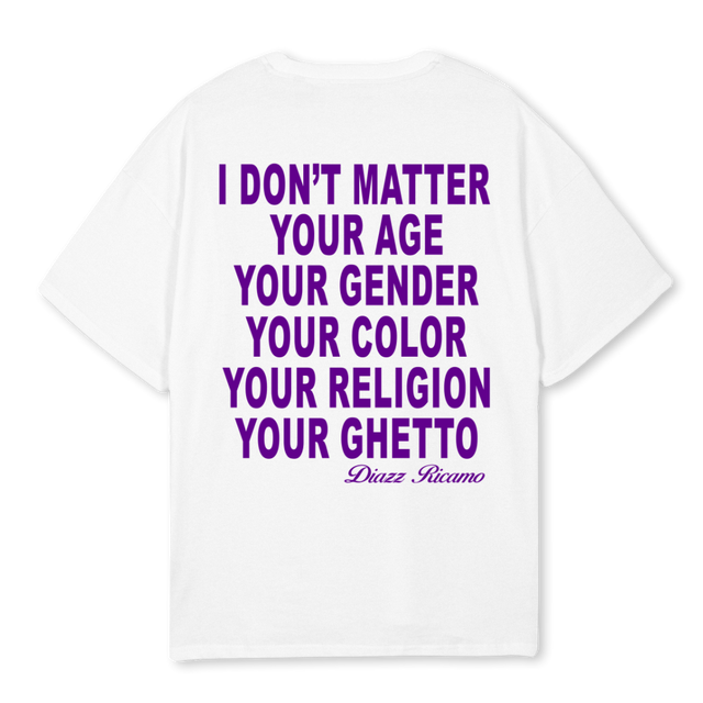WATCHWORD TEEEE White Oversized Tee.