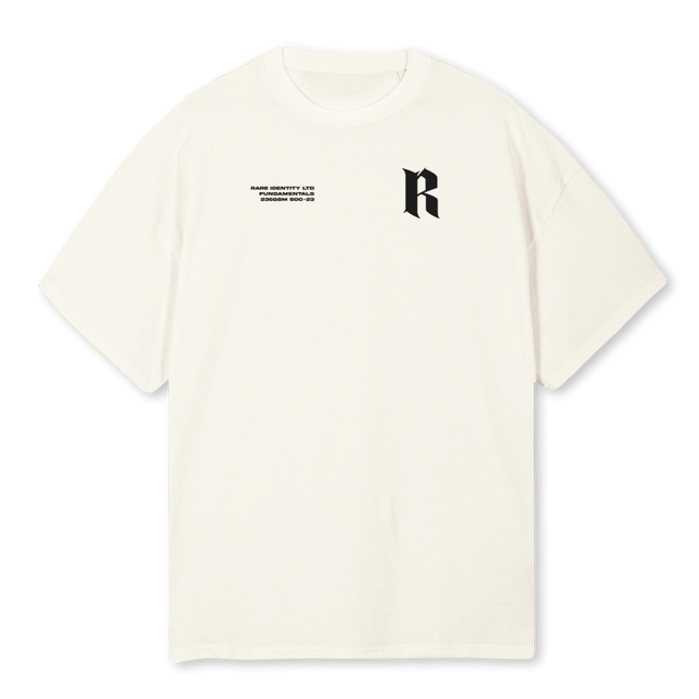 ES SHIRT BOW Cream Oversized Tee.