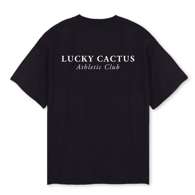 ATHLETICCLUBBACK Black Oversized Tee.