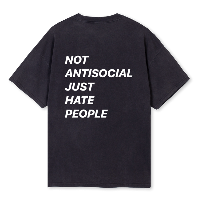 NAJHP T Vintage Black Oversized Tee.