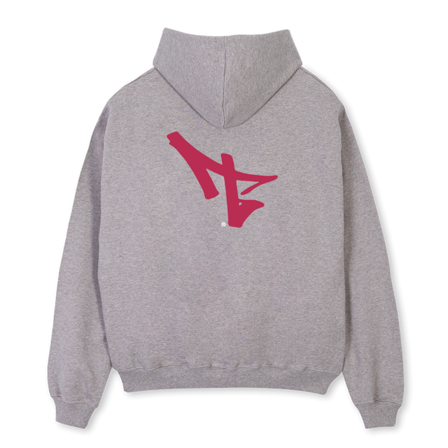 GRAFF MAGENTA VIVA Grey Marl Oversized Hoodie.