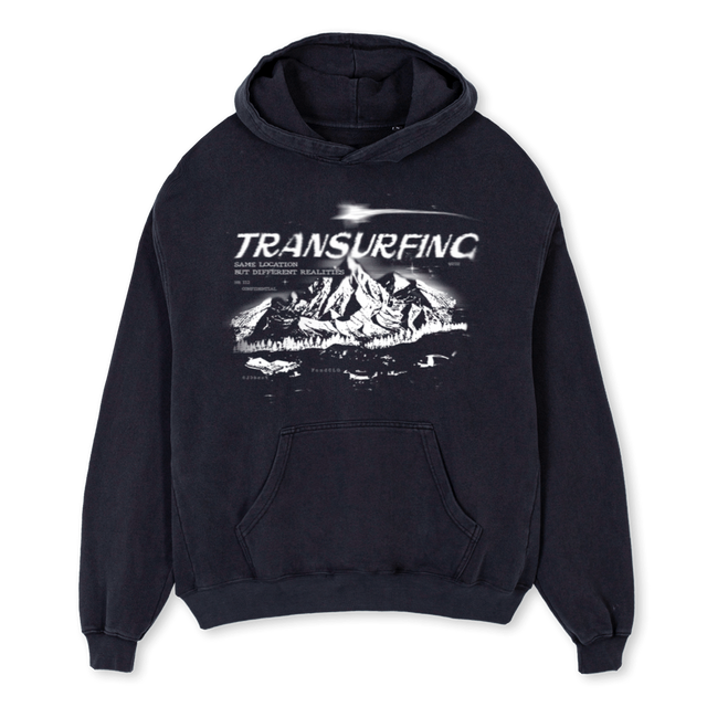 BERG PULLOVER Vintage Black Oversized Hoodie.