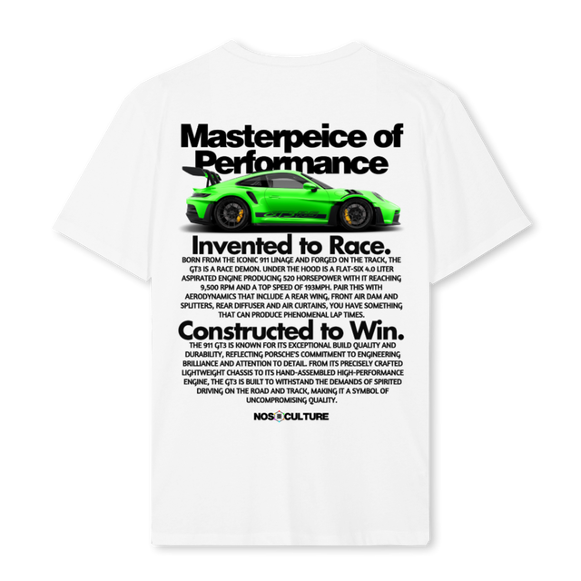 NOS PORSCHE GT RS White Regular Tee.
