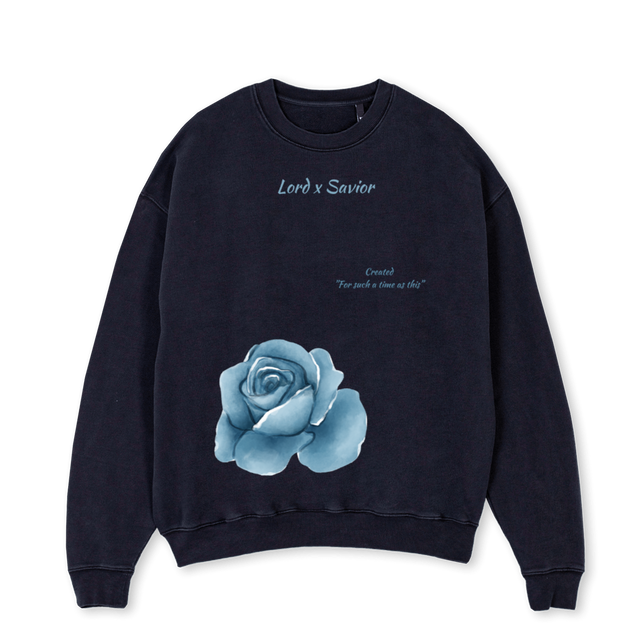 JC Vintage Black Oversized Crewneck Sweater.