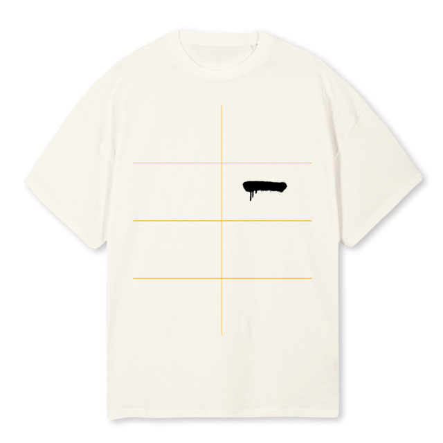 ESCAPECREAMTEE Cream Oversized Tee.