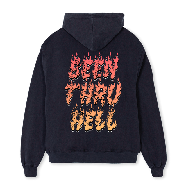 AIMENOIR BTH VTG POH Vintage Black Oversized Hoodie.