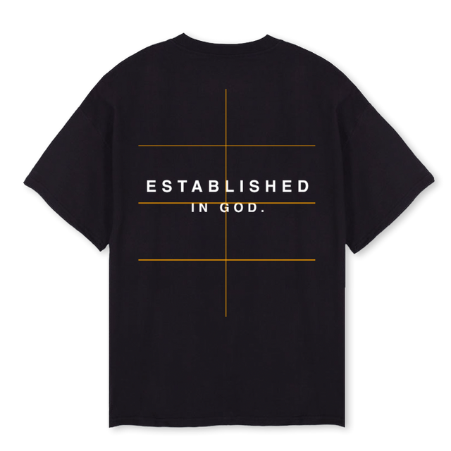 AFNCBLKOVSZVERTWO Black Oversized Tee.