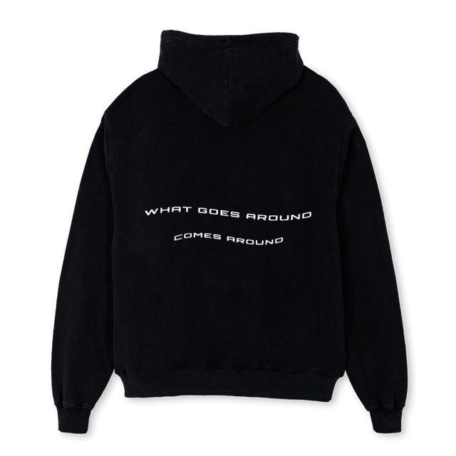 FIRSTDROPHOODIE Black Oversized Hoodie.