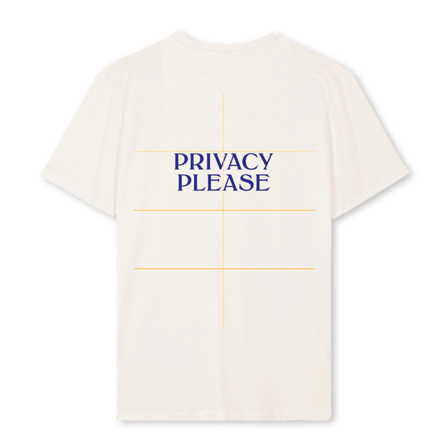 PRIVACYPLEASESECOND Vintage White Regular Tee.