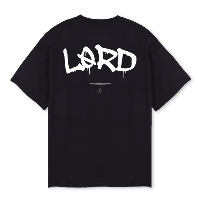 SS TAG PROMENADE N Black Oversized Tee.
