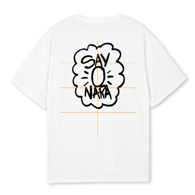 SAYONARAONE White Oversized Tee.