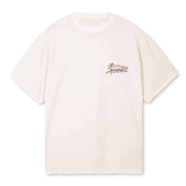 WTT  Vintage White Oversized Tee.