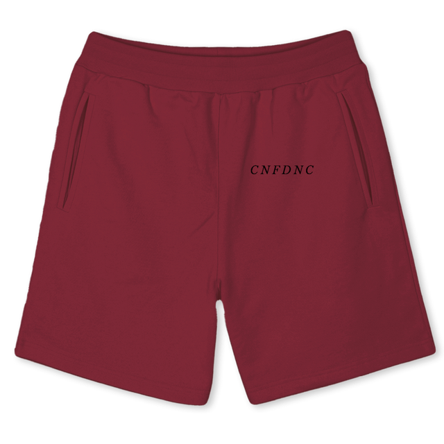 DODO Burgundy Sweatshorts.