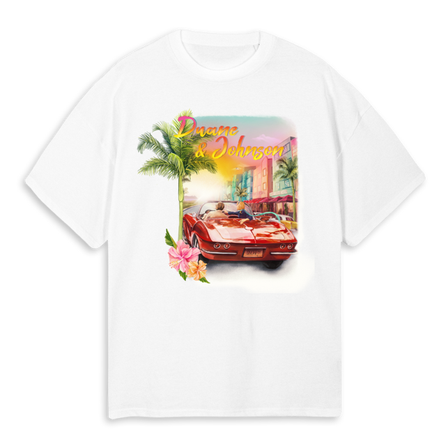 OCEAN DRIVE  White Oversized Tee.