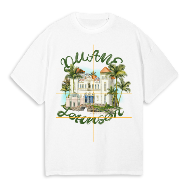 VIZCAYA White Oversized Tee.