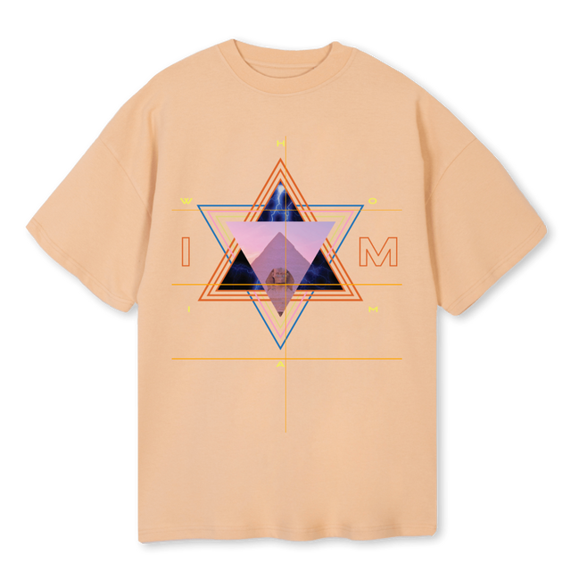 BLISS IAM  Sand Oversized Tee.