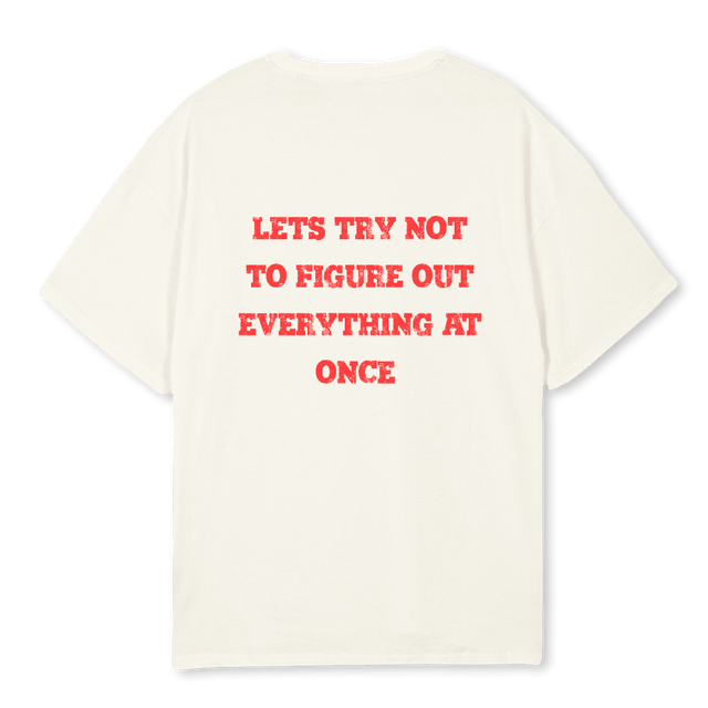 EART Cream Oversized Tee.