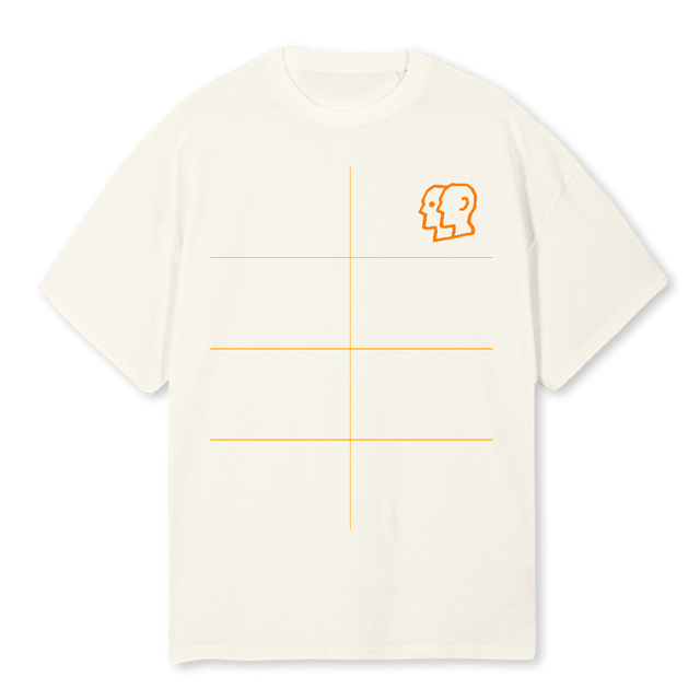 WEFLY Cream Oversized Tee.