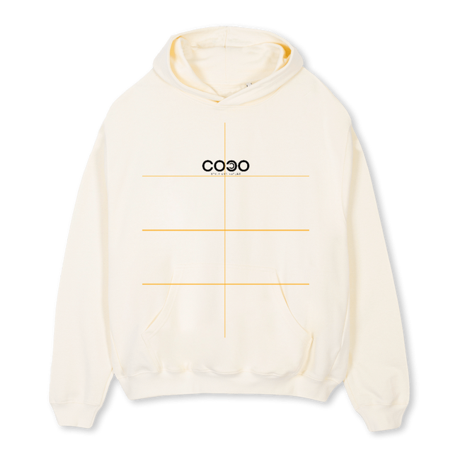FARO NEGRO Cream Oversized Hoodie.