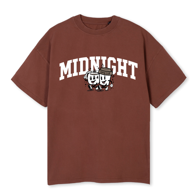 CUPWALK Vintage Brown Oversized Tee.