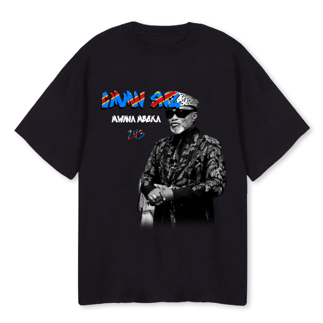 CMMN SNZ CONGO  Black Oversized Tee.