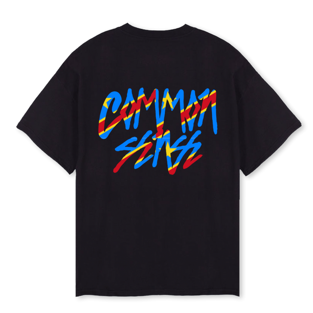 CMMN SNZ CONGO  Black Oversized Tee.