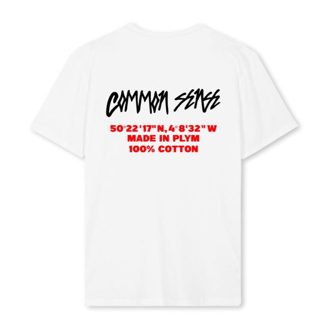 CMMN SNZ SKILLIBENG White Regular Tee.