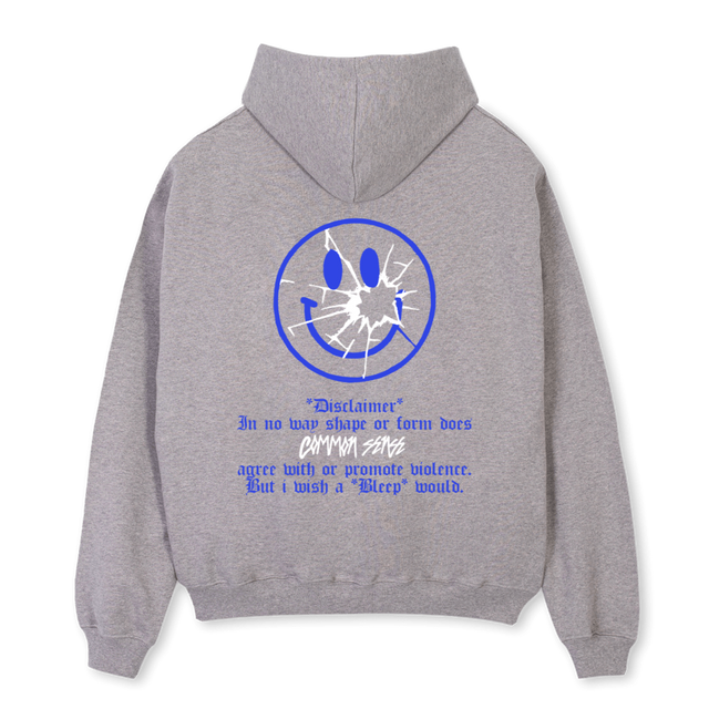 CMMN SNZ PAISLEY Grey Marl Oversized Hoodie.