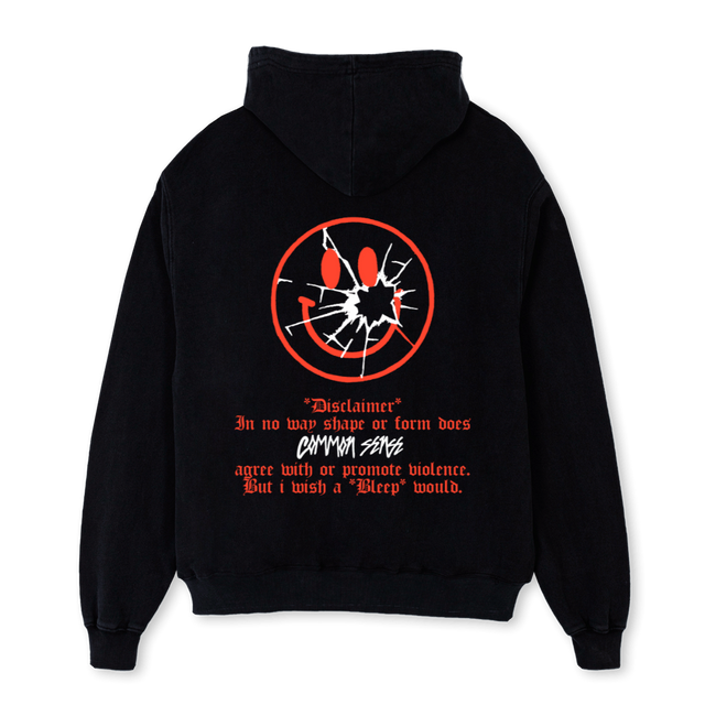 BMMN SNZ  Black Oversized Hoodie.