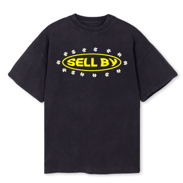 SELL SAM Vintage Black Oversized Tee.