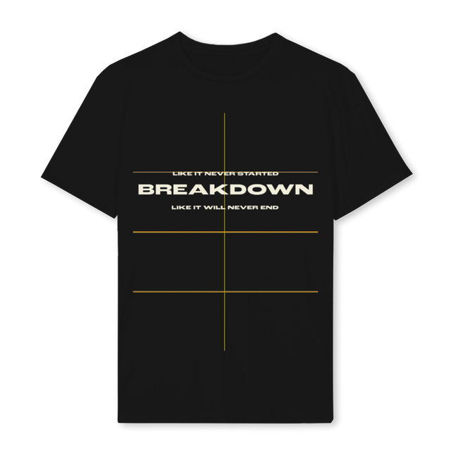 BREAKDOWNTWO Black Regular Tee.