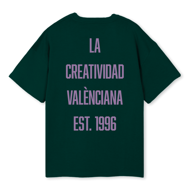 CREATIVIDAD VLC Wild Green Oversized Tee.