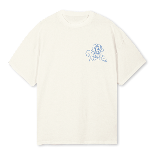MERCURY Cream Oversized Tee.