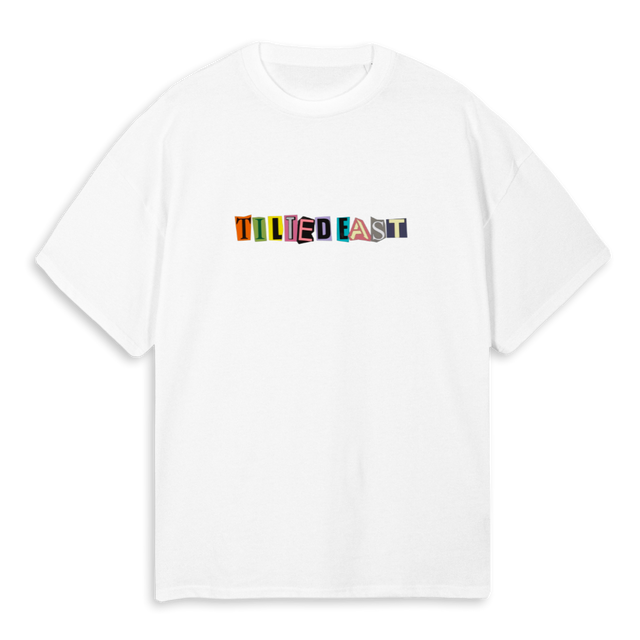 HUMAN  White Oversized Tee.