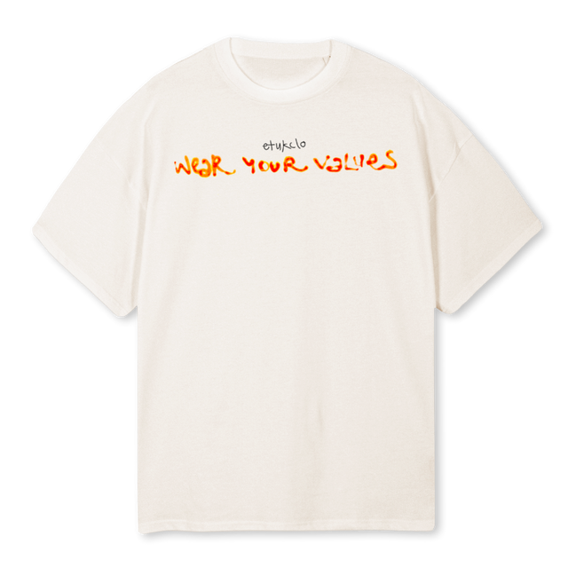 WYV WTEE Vintage White Oversized Tee.
