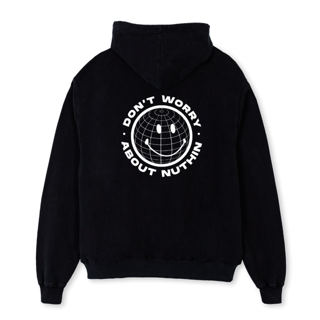 DWANNW Black Oversized Hoodie.