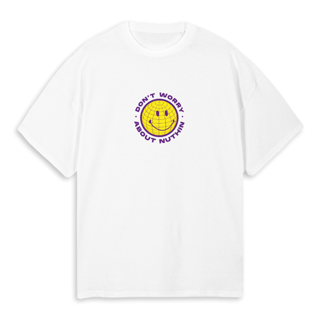 DWANN White Oversized Tee.