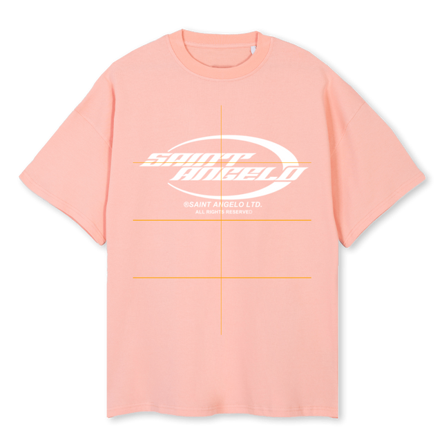 SAINT T Pink Clay Oversized Tee.