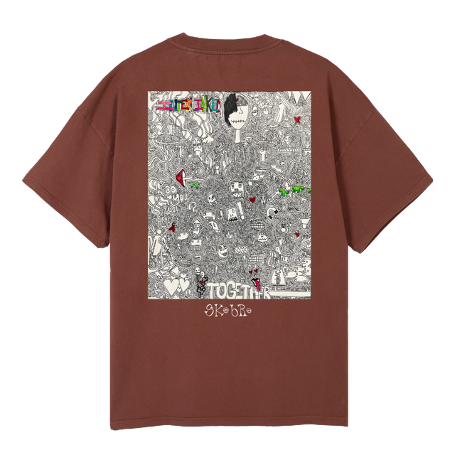 BRWNXINTRXSKO Vintage Brown Oversized Tee.