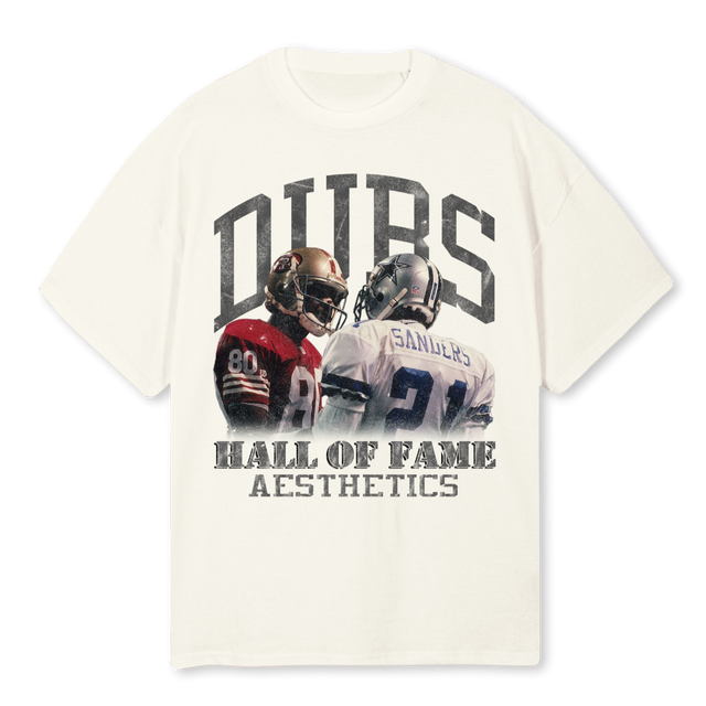 DUBS HOF Cream Oversized Tee.